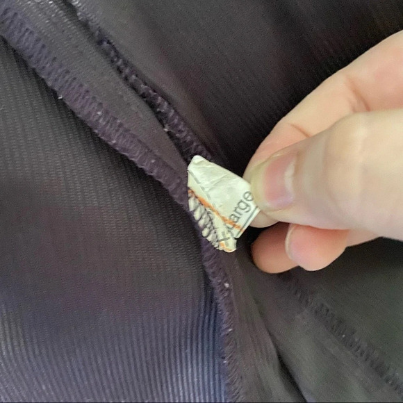 Shacket Retro Shirt Jacket Eggplant Ribbed Textured Button Up  Pockets XL Fall - Picture 6 of 10